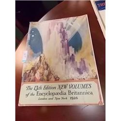 BRITANICA 13TH EDITION ENCYCLOPEDIA - 1926