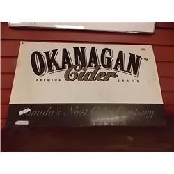 BREWERS MEMORABILIA - METAL - OKANAGAN CIDER