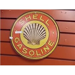 AUTOMOBILIA MEMORABILIA - METAL SIGN - SHELL GASOLINE