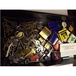 TRAY OF KEYS - TRAY NOT INCLUDED