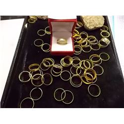 FASHION BAND RINGS - 1 PACKAGE PER LOT - ~100 PER PACK