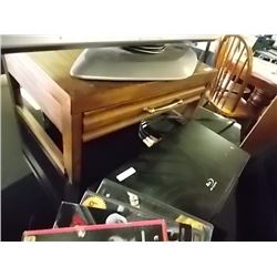 WOOD TABLE TOP / LAPTOP DESK - 1 DRAWER