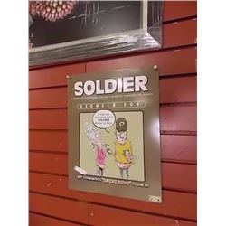 MEMORABILIA - METAL SIGN - SOLDIER RED NECK