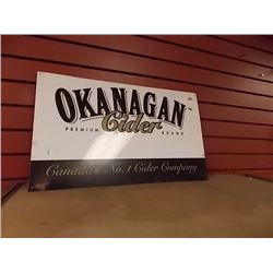 BREWERS COLLECTIBLE SIGN - METAL - OKANAGAN CIDER METAL