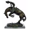 Image 10 : Rattle Snake Bronze Sculpture on Marble Base Statue