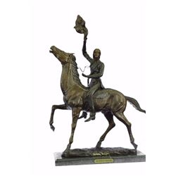 Indians Western Bronze Sculpture