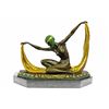 Graceful Nude Dancer Bronze sculpture on Marble base Figurine