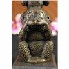 Image 2 : Vienna Bronze three wise Monkey Bronze Sculpture on Marble Base Figurine