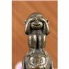 Image 3 : Vienna Bronze three wise Monkey Bronze Sculpture on Marble Base Figurine