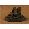 Image 4 : Wolf Cub Bust Wild Life Bronze Sculpture