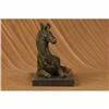 Image 5 : African Zebra Art Deco Bronze Sculpture on Marble Base Statue