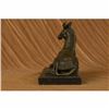Image 6 : African Zebra Art Deco Bronze Sculpture on Marble Base Statue