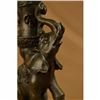 Image 2 : Elegant Elephant Candle Holder Bronze Sculpture on Marble Base Figurine