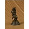 Image 3 : Elegant Elephant Candle Holder Bronze Sculpture on Marble Base Figurine