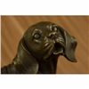 Image 2 : Retriever Dog Bronze Statue on Marble Base Sculpture