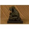 Image 5 : Retriever Dog Bronze Statue on Marble Base Sculpture