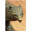 Image 2 : Howling Wolf Bronze Sculpture on Marble Base Statue