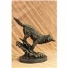Image 3 : Howling Wolf Bronze Sculpture on Marble Base Statue