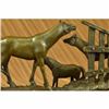 Image 2 : Animal Edition Family Horses Bronze Sculpture on Marble Base Statue