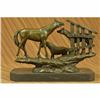 Image 4 : Animal Edition Family Horses Bronze Sculpture on Marble Base Statue