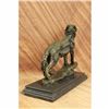 Image 5 : Wildlife Howling Wolf Bronze Sculpture on Marble Base Statue
