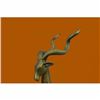 Image 2 : Large Handcrafted Two Rams Head Candy Dish Bronze Sculpture