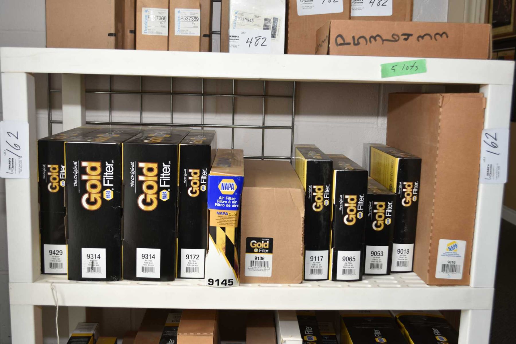 Large selection of Napa air filters including 9429, 9314,9172,9145