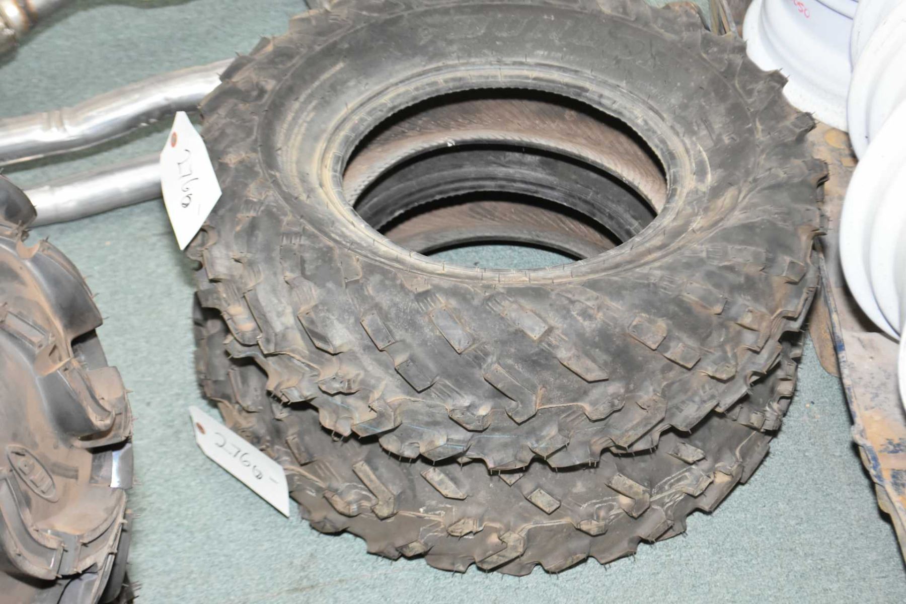 Pair of brand new Dunlop KT181 ATV tires, AT25 X 812 AUCTION HOUSE