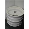 Pair of brand new, white painted Centrusteel 24.5" X 8.25" Hayes Lemmerz rims #1A022417, #70542- AUC