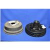 Image 1 : Two mismatched new brake drums including Napa 440-1130 and a 12" Dexter brake drum trailer hub combi