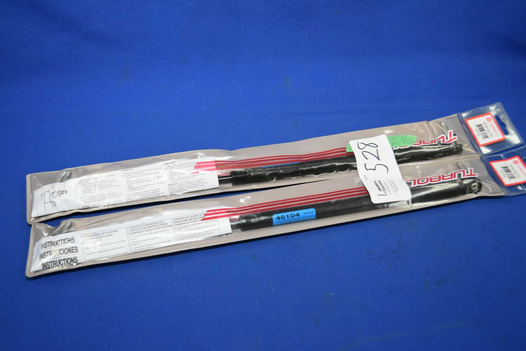 Pair of Napa Turbolift gas charged lift supports 8196270 ITEM CAN BE