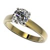 Image 1 : 1.55 CTW Certified H-SI/I Quality Diamond Solitaire Engagement Ring 10K Yellow Gold - REF-410T9X - 3