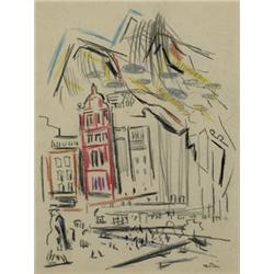 John Marin (1870-1953) New York Street Movem