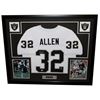 Image 1 : Marcus Allen Signed Raiders 35" x 43" Custom Framed Jersey (JSA COA)