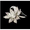 Image 1 : 4.68 ctw Diamond Ring - Platinum