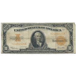 1922 $10 Large Legal Tender Bank Note