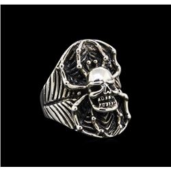 Classic Sterling Silver Skull Ring