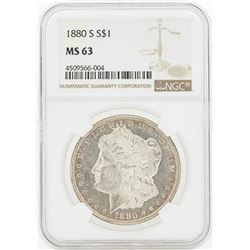 1880-S MS63 NGC Morgan Silver Dollar