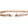 Image 2 : 6.89 ctw Morganite and Diamond Bracelet - 14KT Rose Gold