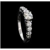 Image 4 : 0.96 ctw Diamond Ring - 14KT White Gold