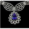 Image 3 : GIA Cert 34.46 ctw Tanzanite and Diamond Suite - 14KT White and Yellow Gold