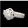Image 1 : 1.40 ctw Diamond Ring - 14KT White Gold