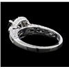 Image 3 : 1.51 ctw Sapphire and Diamond Ring - 18KT White Gold
