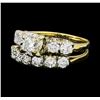 Image 1 : 1.40 ctw Diamond Ring & Wedding Band - 14KT Yellow And White Gold