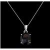 Image 2 : Crayola 8.80 ctw Garnet Pendant - 14KT White Gold