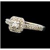Image 1 : 0.50 ctw Diamond Ring - 10KT White Gold