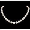 Image 1 : Pearl and Diamond Necklace