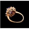 Image 3 : 14KT Rose Gold 3.30 ctw Tanzanite and Diamond Ring