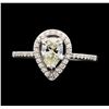 Image 2 : 0.90 ctw Diamond Ring - 14KT White Gold