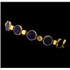 Image 2 : Lapis Lazuli Bracelet - 14KT Rose Gold